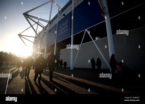 Fans Arriving Ahead Premier League Match King Power Stadium Hi Res