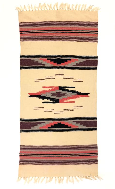 Lot Native American Chimayo Hand Woven Table Runner