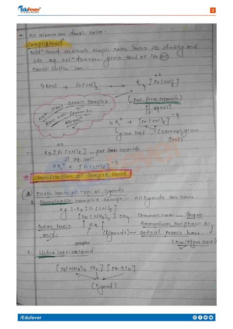 D F Block Element Chemistry Handwritten Notes PDF