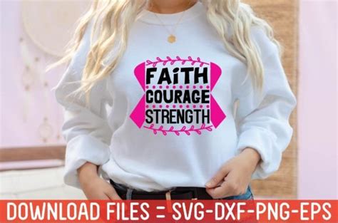 Faith Courage Strength Graphic By Black Svg Club Creative Fabrica