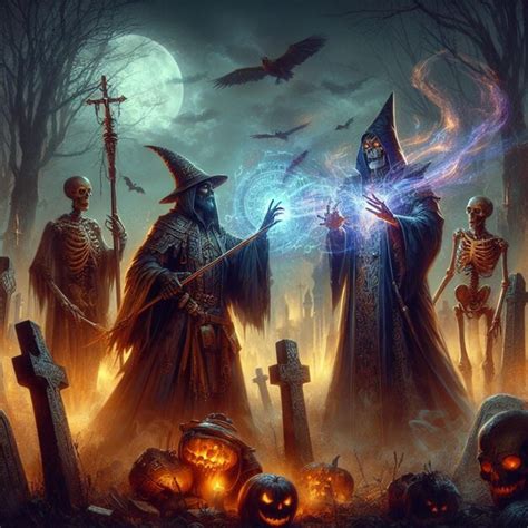 Premium AI Image | medieval fantasy Art of a dark wizard using magic to ...