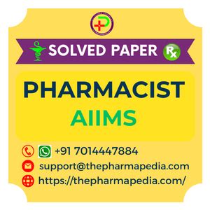 AIIMS Pharmacist Previous Year Question Paper With Answer Key The