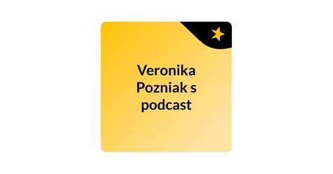 Podcast Veronika Pozniak s podcast Společnost Youradio Talk