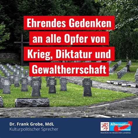 Ehrendes Gedenken An Alle Opfer Von Krieg Diktatur Und Gewaltherrschaft