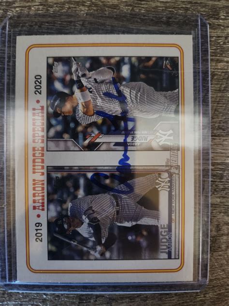 Aaron Judge Autographed Card Etsy