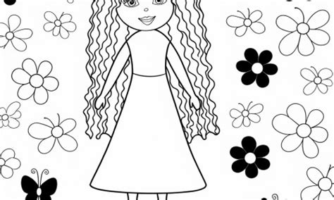 Dibujo para colorear de una mujer indígena Descargar o Imprimir de