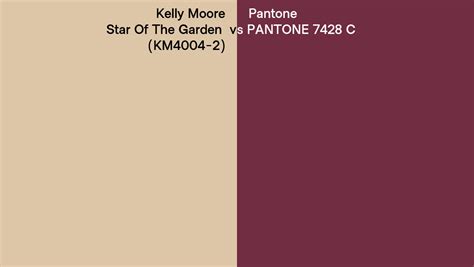 Kelly Moore Star Of The Garden Km4004 2 Vs Pantone 7428 C Side By