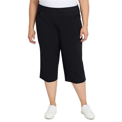 Alfred Dunner Womens Plus Size Allure Stretch Clamdigger Pant Walmart