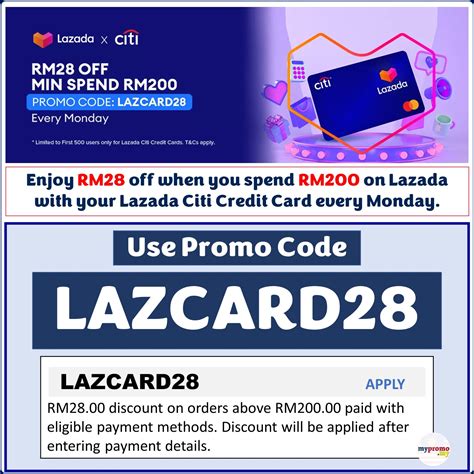 Lazada X Citibank Card Vouchers January 2025 Mypromo My