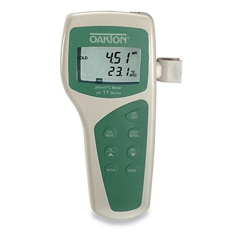 Oakton Ph Portable Ph Mv Meter With Nist Traceable Certificate Of