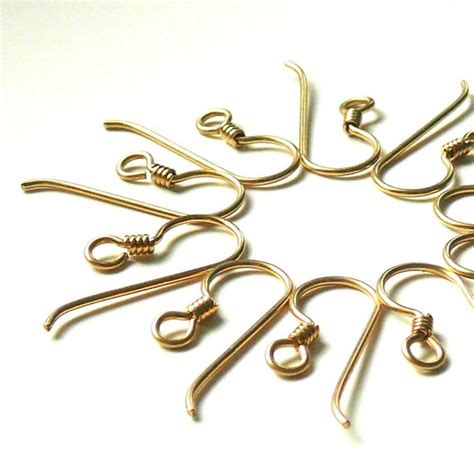 K Gold Filled French Hook Ear Wires Pair