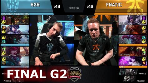 Fnatic Vs H K Gaming Game Finals Eu Lcs Regional Qualifier For S