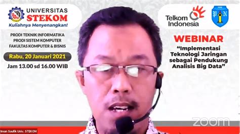 Webinar Implementasi Teknologi Jaringan Sebagai Pendukung Analisis