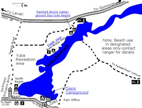 Yuba State Park Map - Yuba utah usa • mappery