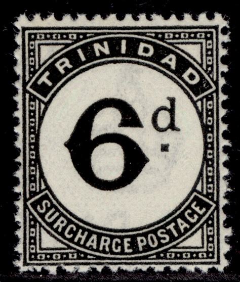 TRINIDAD TOBAGO GV SG D23 6d Black NH MINT Cat 75 1st4stamps