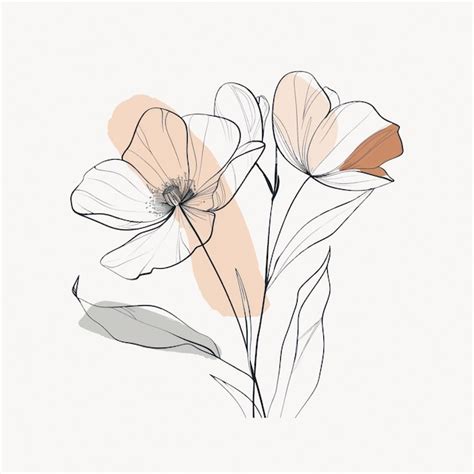 Premium Vector Elegant Minimalist Floral Line Art