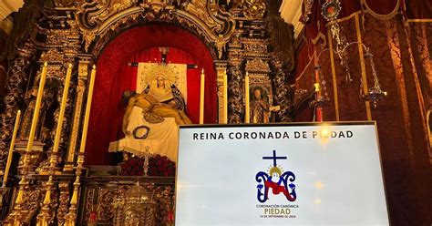 Estos son los actos y cultos para la coronación canónica de la Piedad