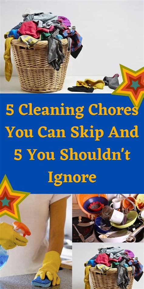 In A Hurry Here Are 5 Cleaning Chores You Can Skip And 5 Others That