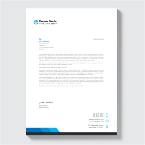 Cover Letter Header Template - Jimnear