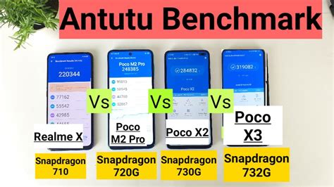 Poco X3 Vs Poco X2 Vs Poco M2 Pro Vs Realme X Antutu Benchmark