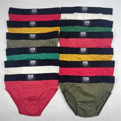 Kimiph 12pcs 6pcs COD Cotton Briefs Underwear For Men Brief Boxer Men