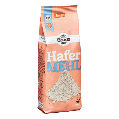 Bauckhof Hafermehl Vollkorn Glutenfrei 350 G