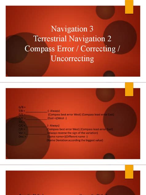 Compass Error Correcting Uncorrecting Pdf