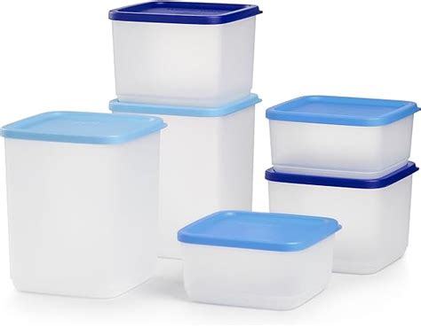 Tupperware Cubix Piece Food Storage Container Set Dishwasher Safe