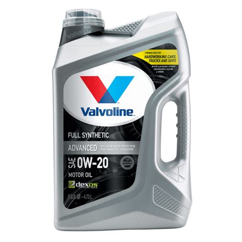 Valvoline Advanced Full Synthetic Sae 0w 20 Motor Oil 5 Qt Walmart