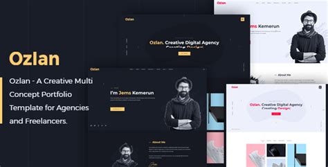 Ozlan A Creative Multi Concept Portfolio Template For Agencies And