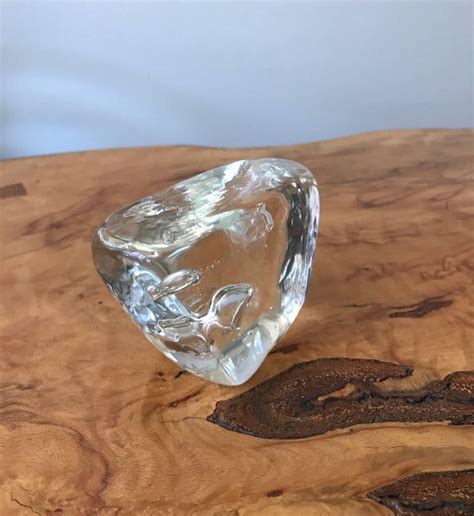 Murano Clear Glass Paperweight With Bubble Inclusions At 1stdibs Clear Glass Paperweights With