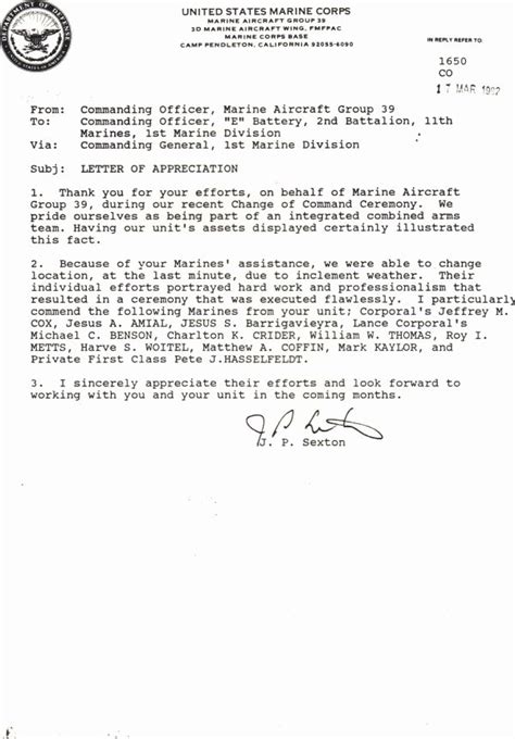 30 Usmc Letter Of Recommendation Hamiltonplastering Bank2home