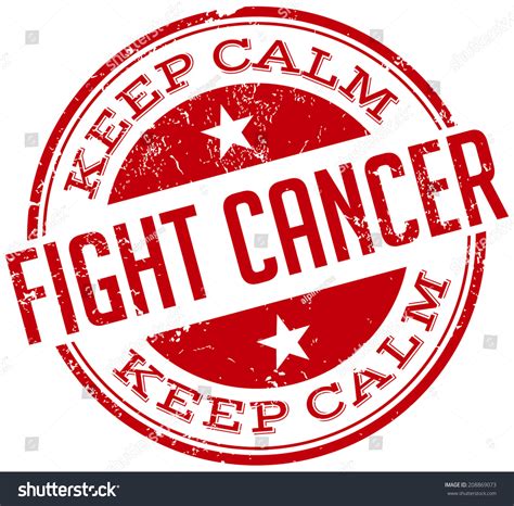 Fight Cancer Stamp Stock Vector Illustration 208869073 Shutterstock