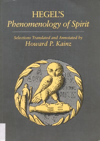 Hegel S Phenomenology Of Spirit Ukh Library Catalog