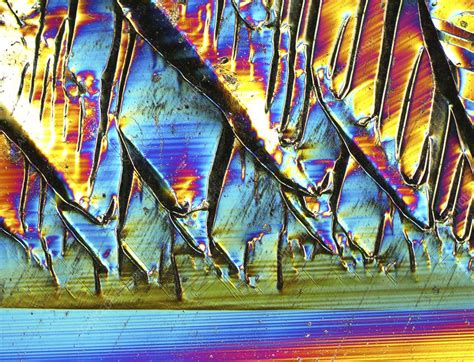 Silicon Crystal Light Micrograph Stock Image C Science