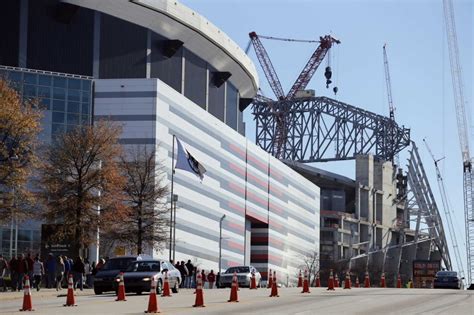 Mercedes-Benz Stadium Construction Tour w/ PICS