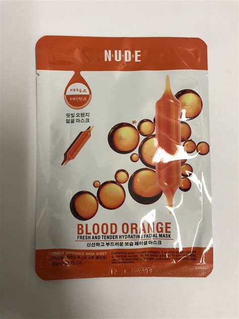 BLOOD ORANGE Facial Mask NUDE NEW 23ml Mono Store