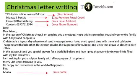 How To Write Christmas Letter