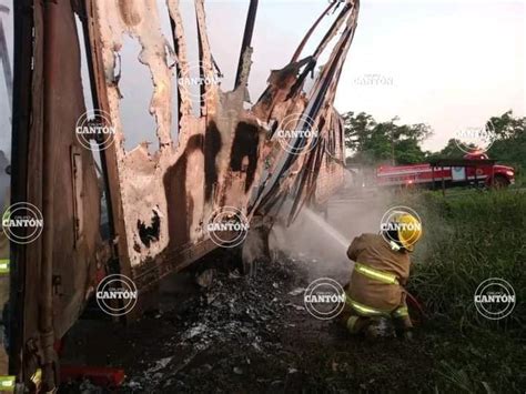 Tabasco Hoy On Twitter Seguridadse Registra Incendio De Tr Iler En