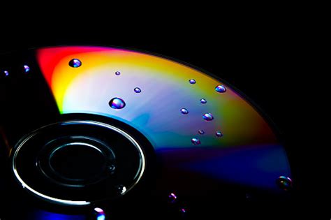 Rainbow Colors On Compact Disc Stock Photo Download Image Now