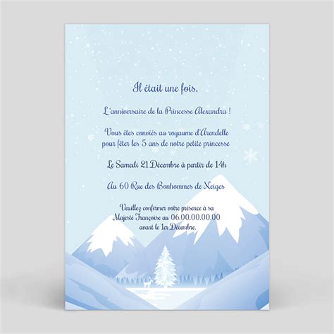 Invitation Anniversaire Reine Des Neiges A Telecharger Meteor