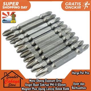 Jual Mata Obeng Gypsum Drei Angin Buat Sekrup Ph X Mm Magnet Plus