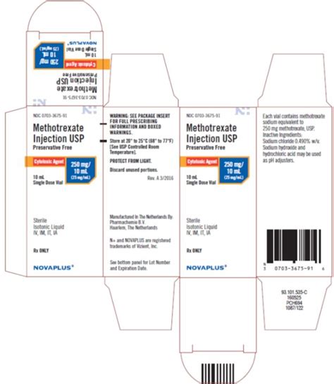 Methotrexate Injection - FDA prescribing information, side effects and uses