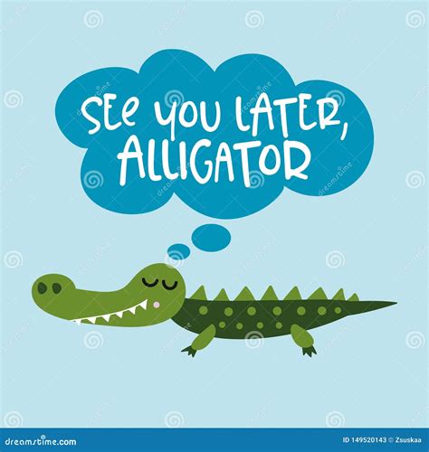 Later Alligator ClipArt Royalty-Free Stock Image | CartoonDealer.com ...