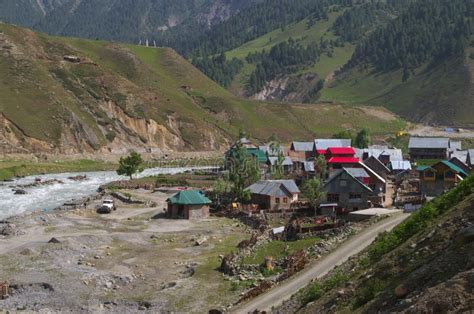 Sonmarg Village in Kashmir stock photo. Image of village - 119253692