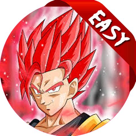 Goku Super Saiyan God Drawings Easy