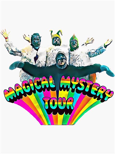 "Magical Mystery Tour - Album Cover - Colored Classic T-Shirt" Sticker ...