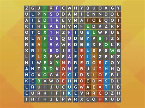 Partes Do Corpo Humano Wordsearch