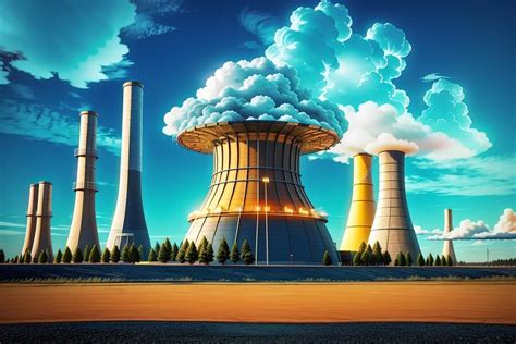 Premium Photo | Nuclear energy background future innovation of ...