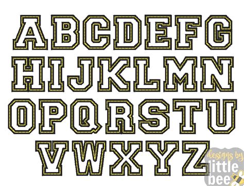 Varsity Font Svg College Alphabet Monogram Svg By 40 Off